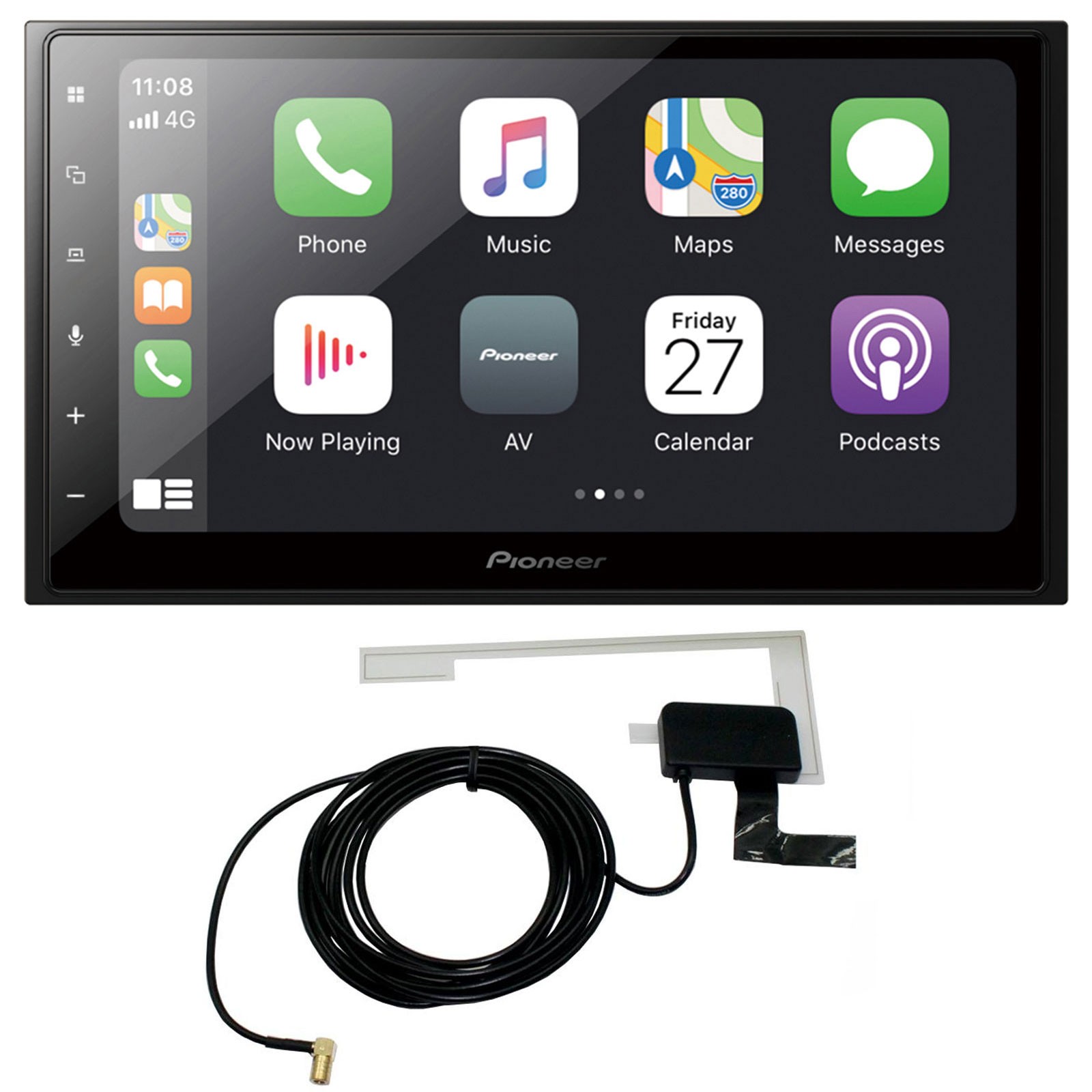 Pioneer USB Steering Wheel 2DIN Bluetooth DAB Car Stereo for Toyota Auris 2007-2011 Anth