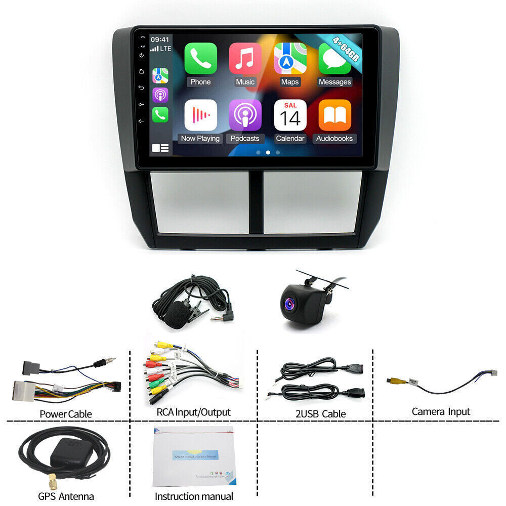 CarPlay For 2008-2014 Subaru WRX, WRX STI Android Radio Stereo DSP AHD