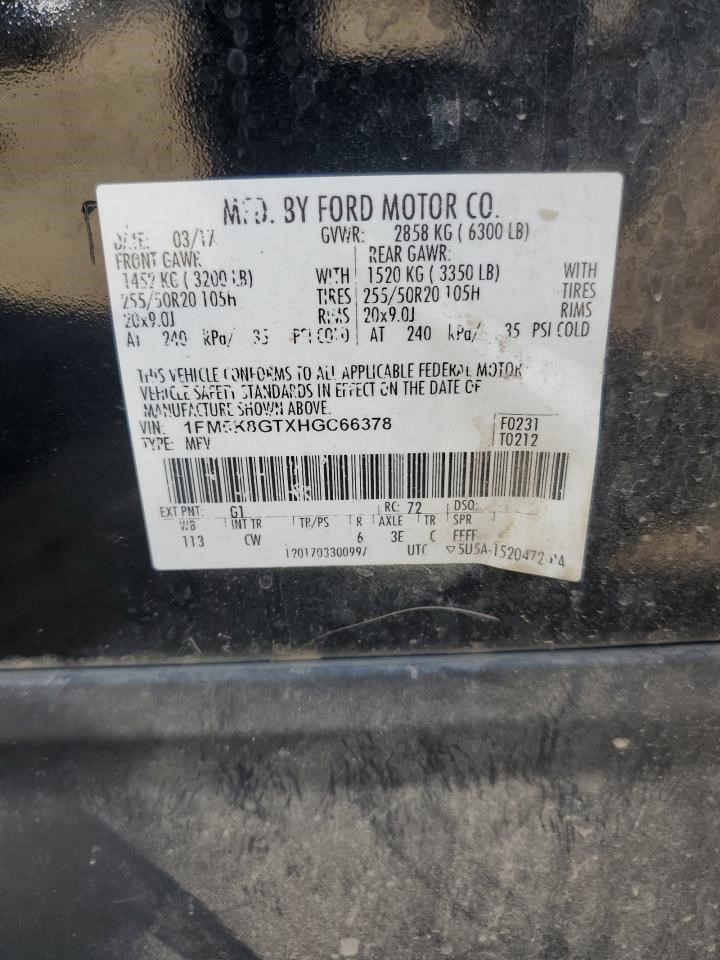 2017 – 2018 FORD EXPLORER Audio Equipment Radio Control Panel