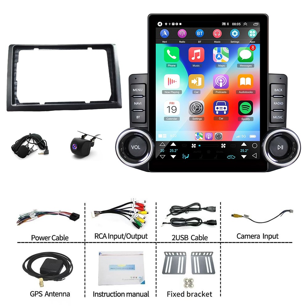 9.7″ 64G For Nissan Titan 2017-2019 Android 15 Carplay Stereo Radio GPS FM W/CAM