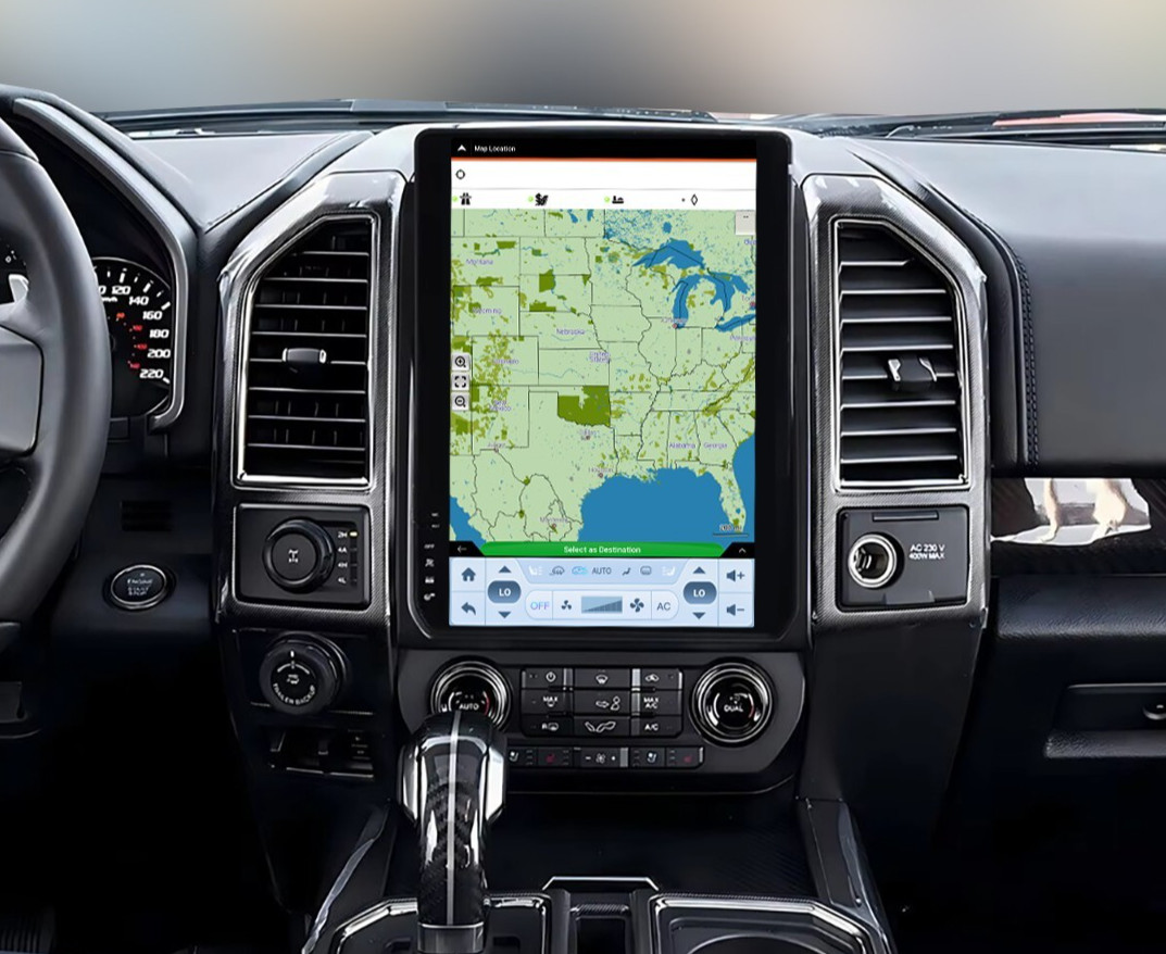 14.5” Radio Stereo Android GPS CarPlay For FORD F150 F250 F350 F550 Tesla Style