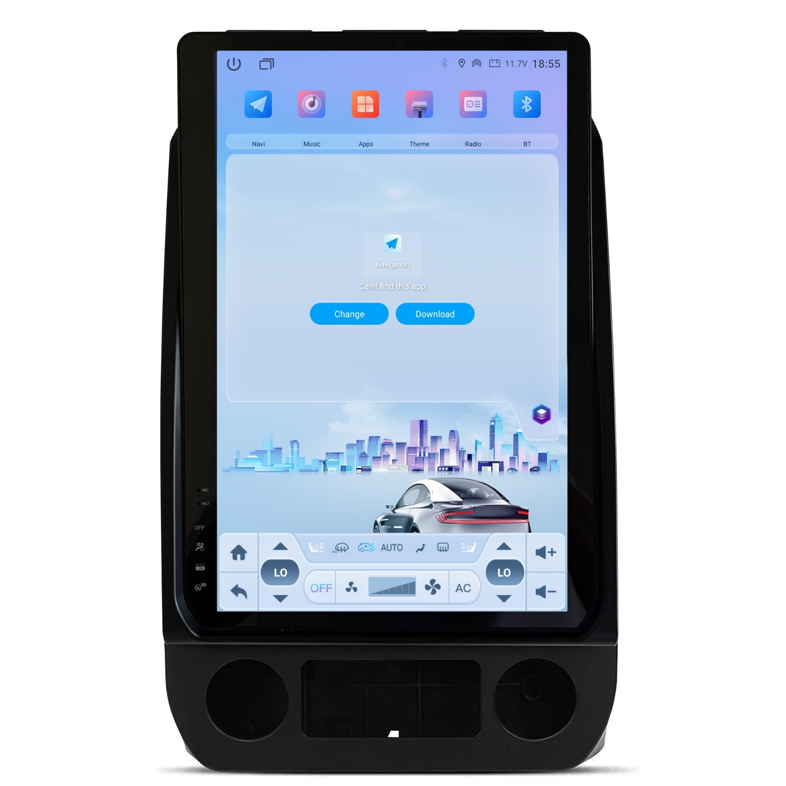 14.5” Radio Stereo Android GPS CarPlay For FORD F150 F250 F350 F550 Tesla Style