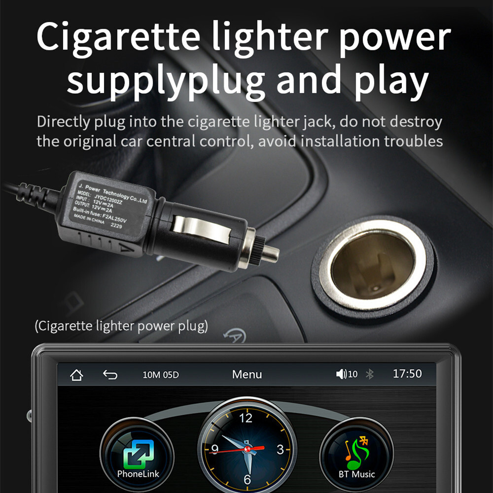 Car Stereo Radio Player Touch Screen For CarPlay Bluetooth Head Unit Mirror Link