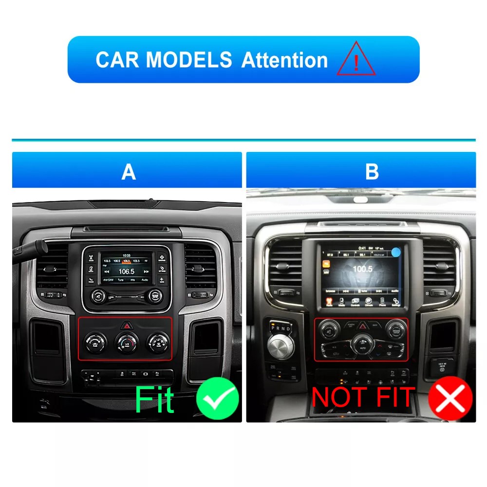 For 2013-2018 Dodge Ram 1500 2500 3500 Android 13 Car Stereo WiFi Radio Carplay