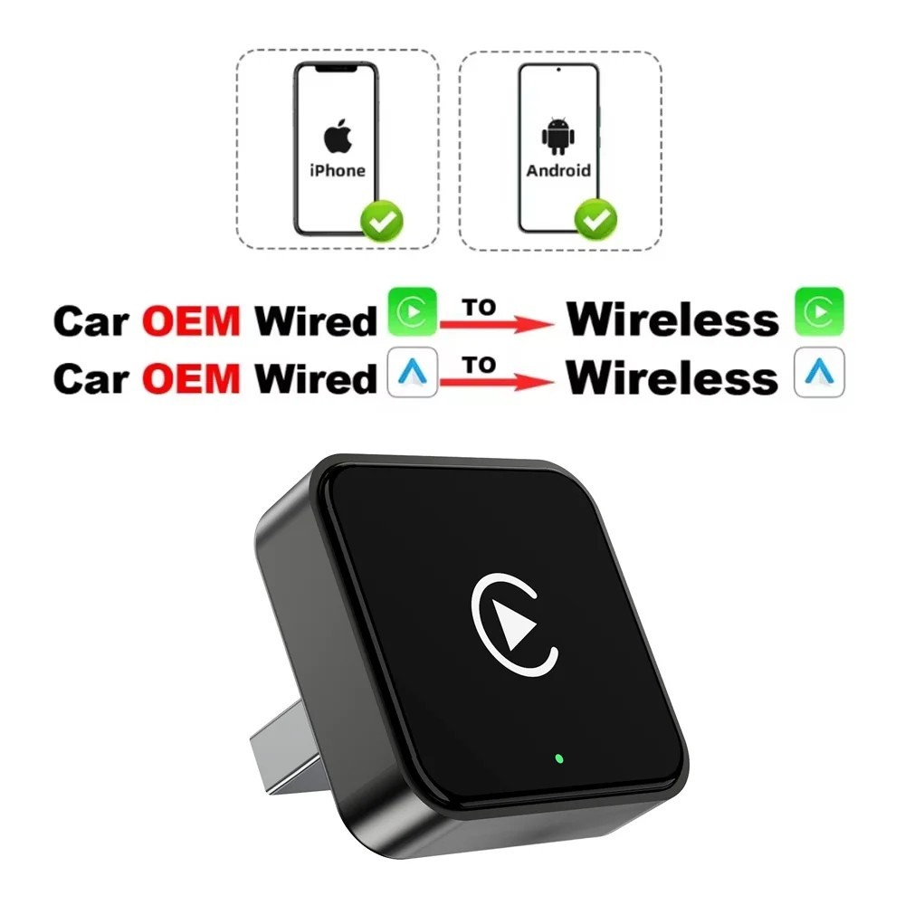 2026 Wireless CarPlay Adapter For iPhone Apple Wireless Carplay USB Plug & Play