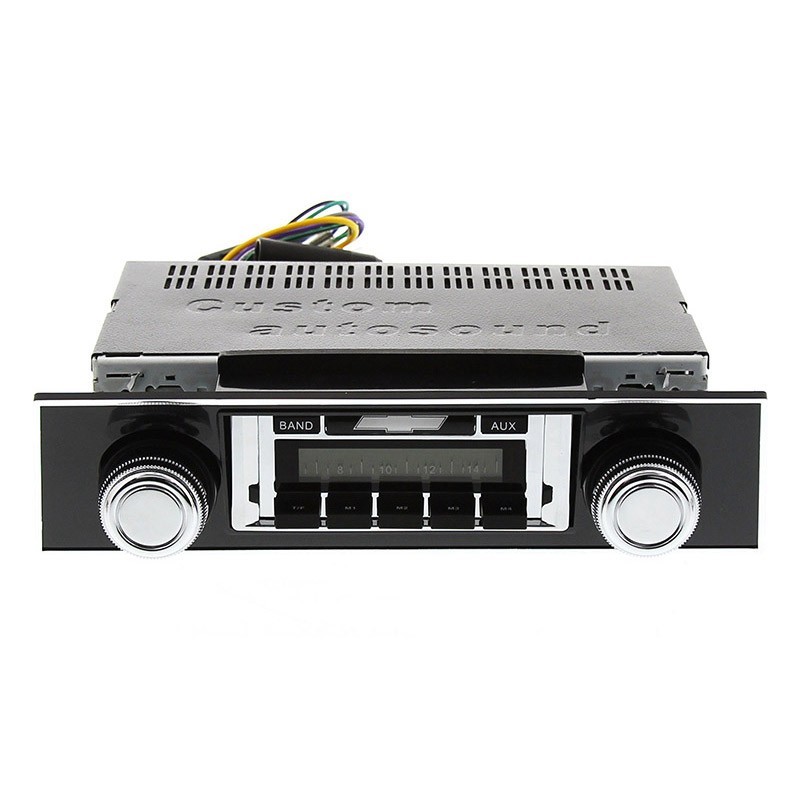 VINTAGE RADIO KIT 67 1967 68 1968 Camaro USA 230 AM/FM Aux Black Bezel