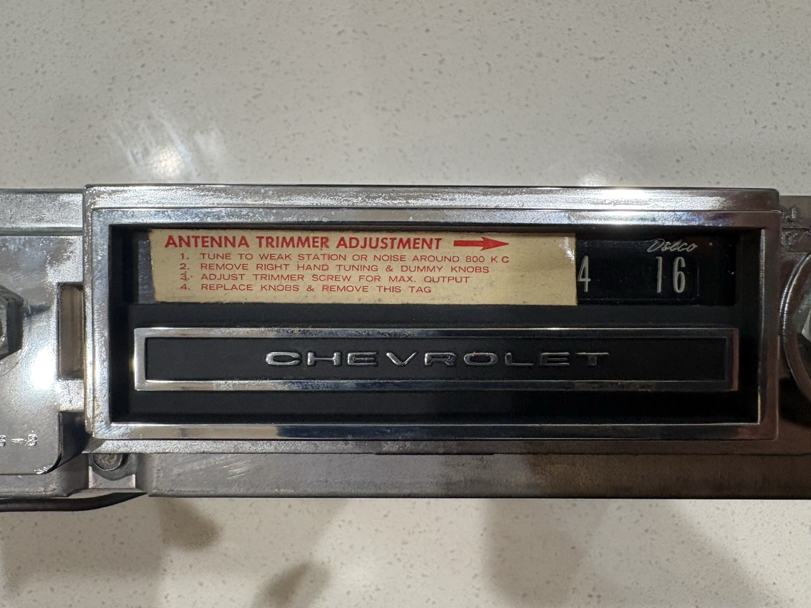 NOS 1964 Chevrolet Impala AM Stereo With dash Speaker GM OEM Original!