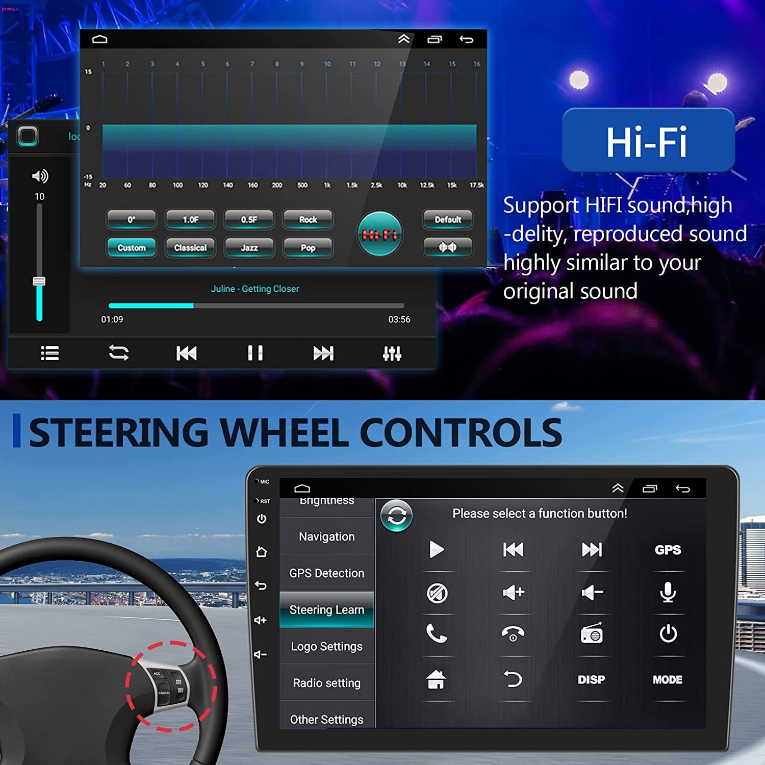 2+32GB For Ford Escape Kuga 2013-2016 Android 13 Car Stereo Radio GPS W/Camera
