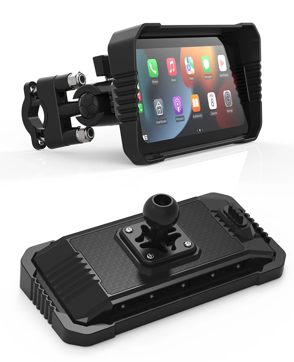 Srnubi 6.25″ Portable CarPlay GPS Digital Moto Dashboard Waterproof Display