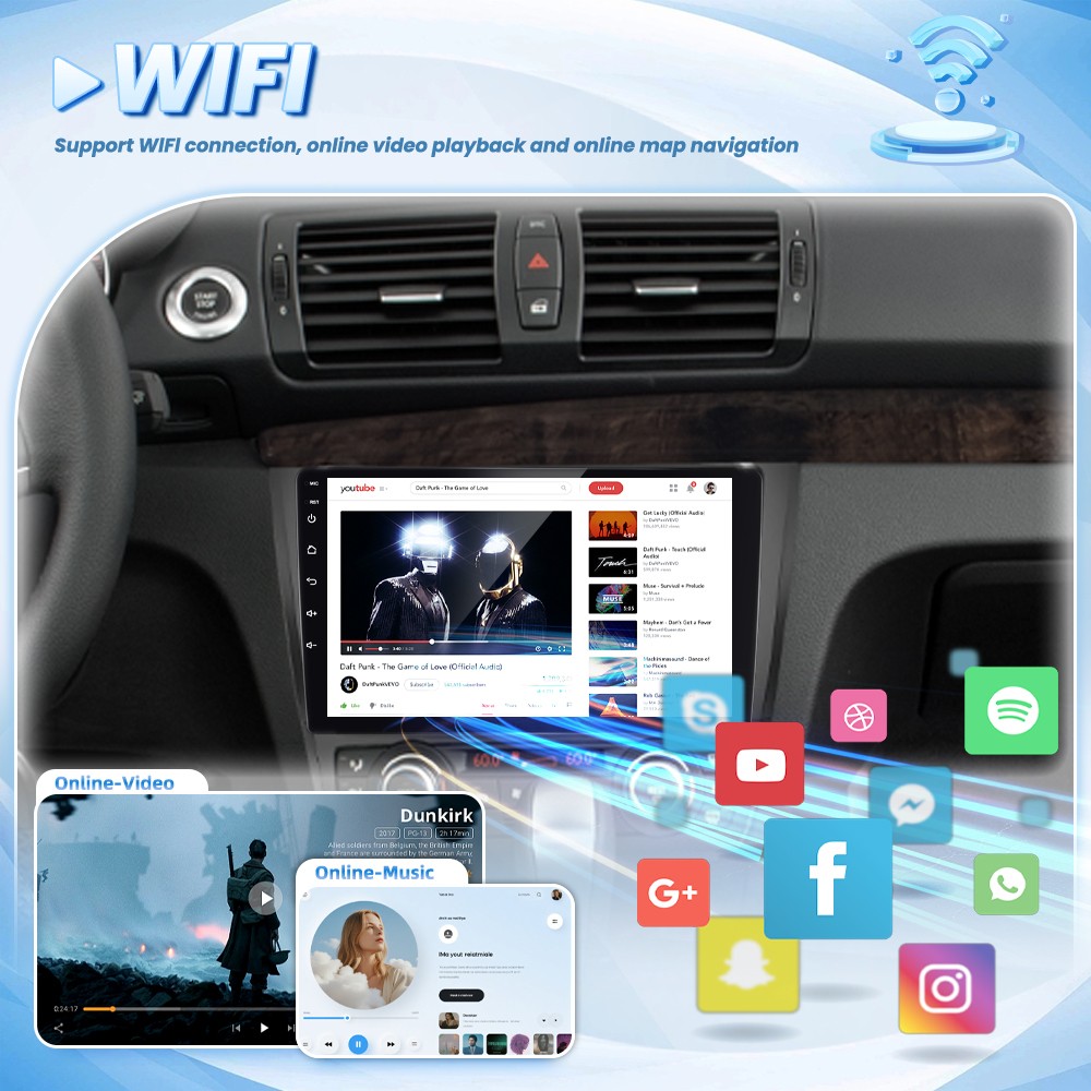 4G+64GB Android15 For BMW 1 Series 128 i 135 i Car Stereo Radio GPS Navi Carplay