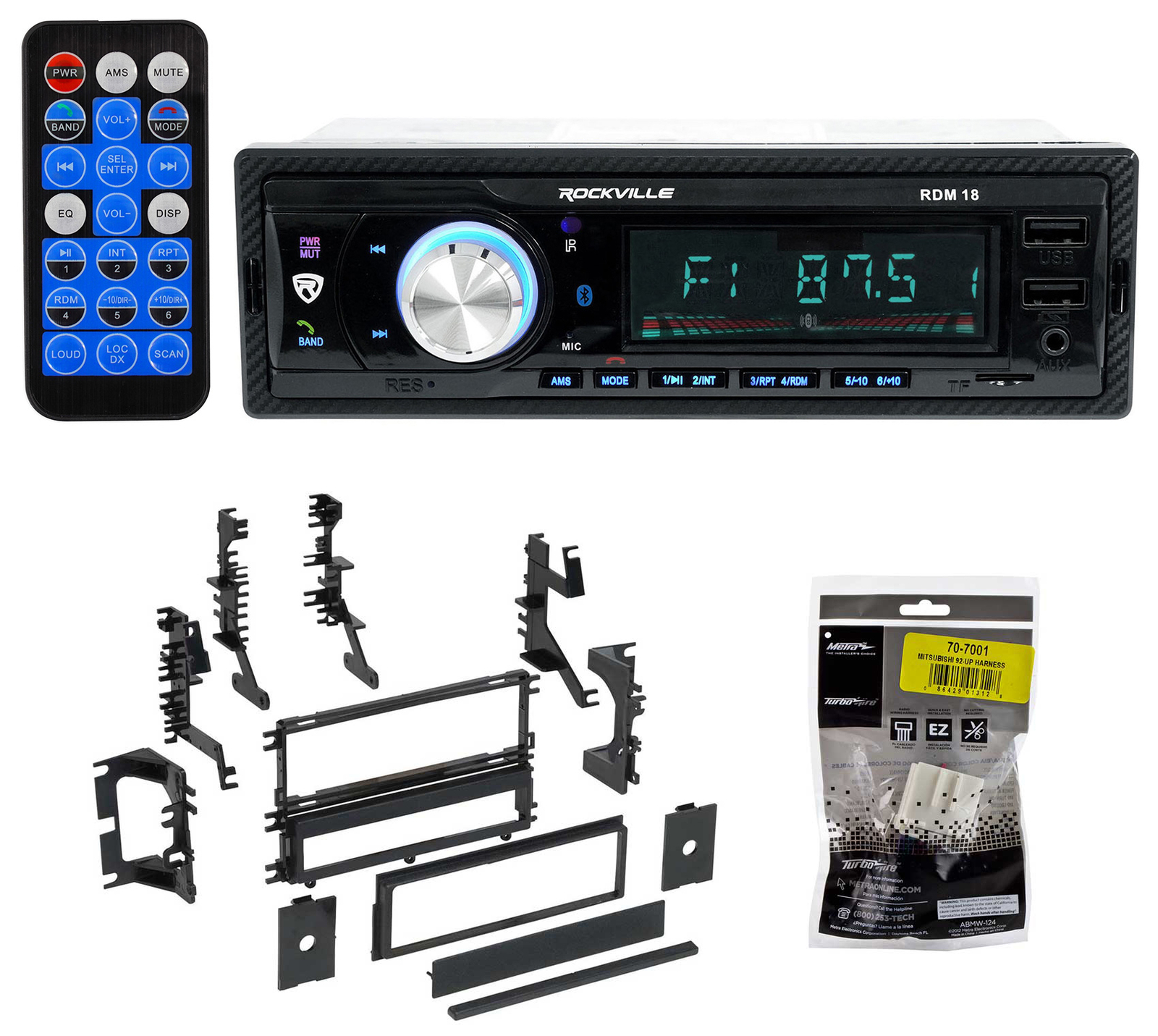 Digital Media Bluetooth AM/FM/MP3 USB/SD Stereo Receiver For 94-96 Dodge Stealth