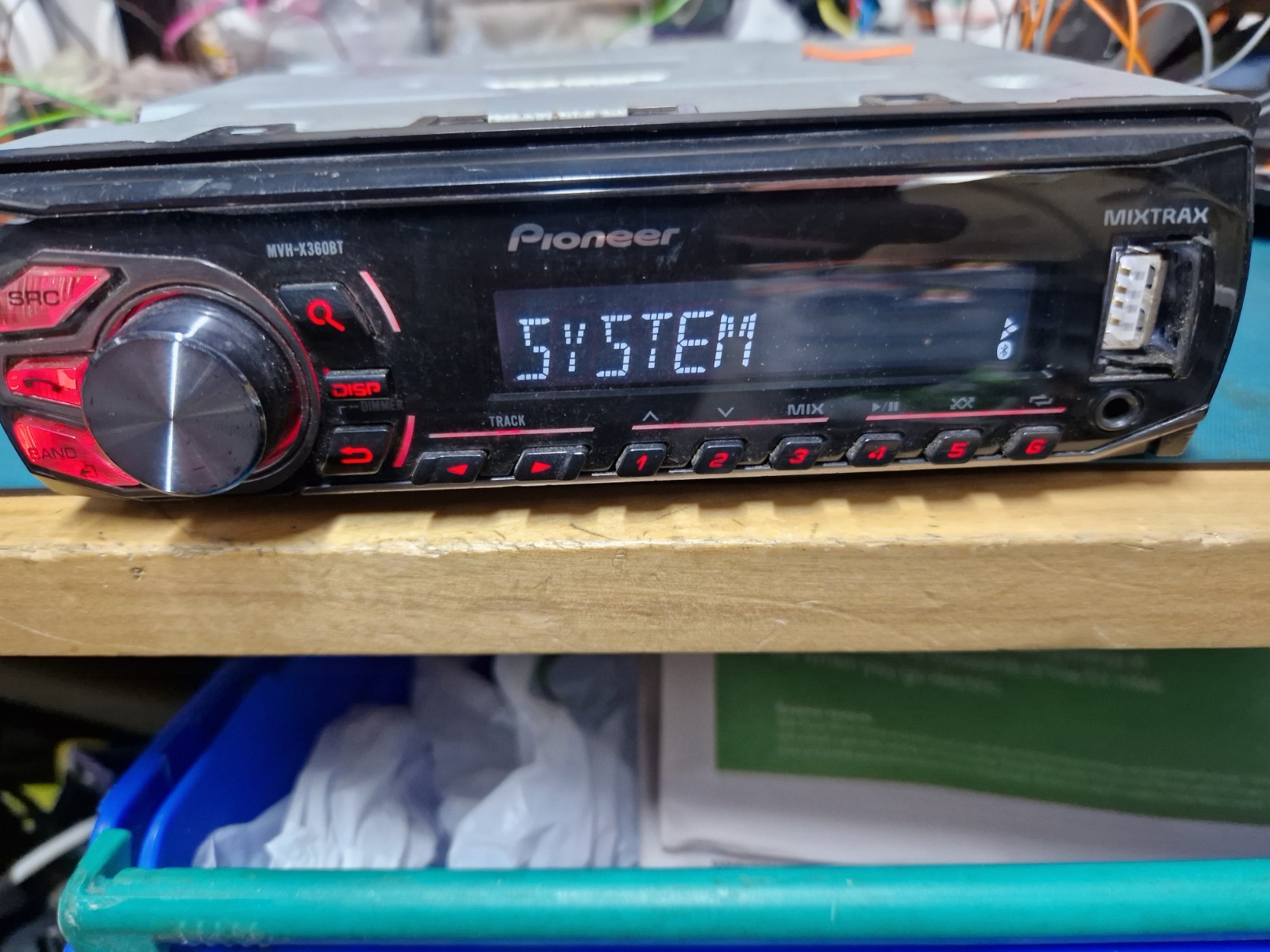 PIONEER MVH-X360BT Car Stereo Radio USB,AUX,Bluetooth,MP3,WMA