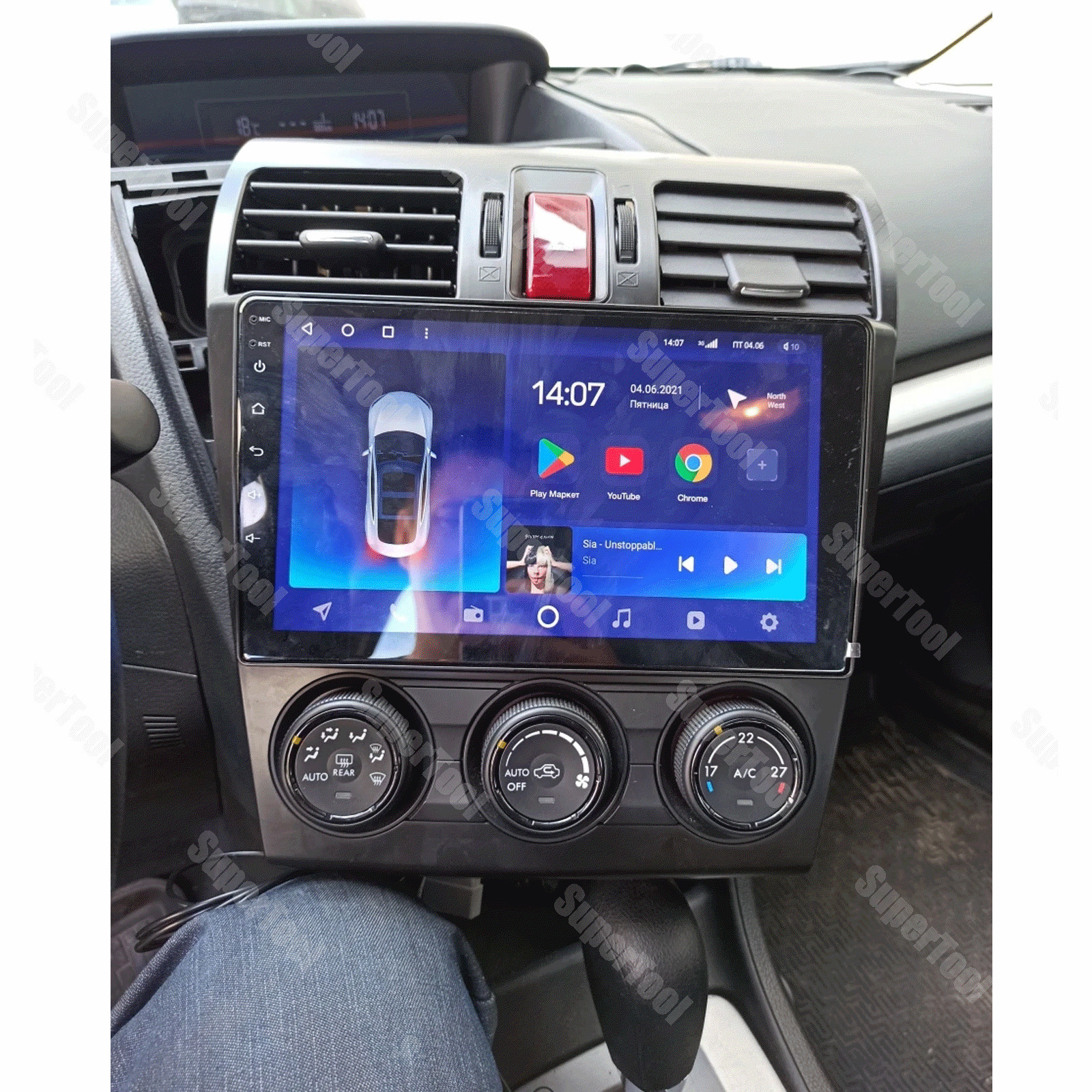 4+64G Android14 Carplay Car Stereo Radio GPS For Subaru Forester WRX XV 2012-15