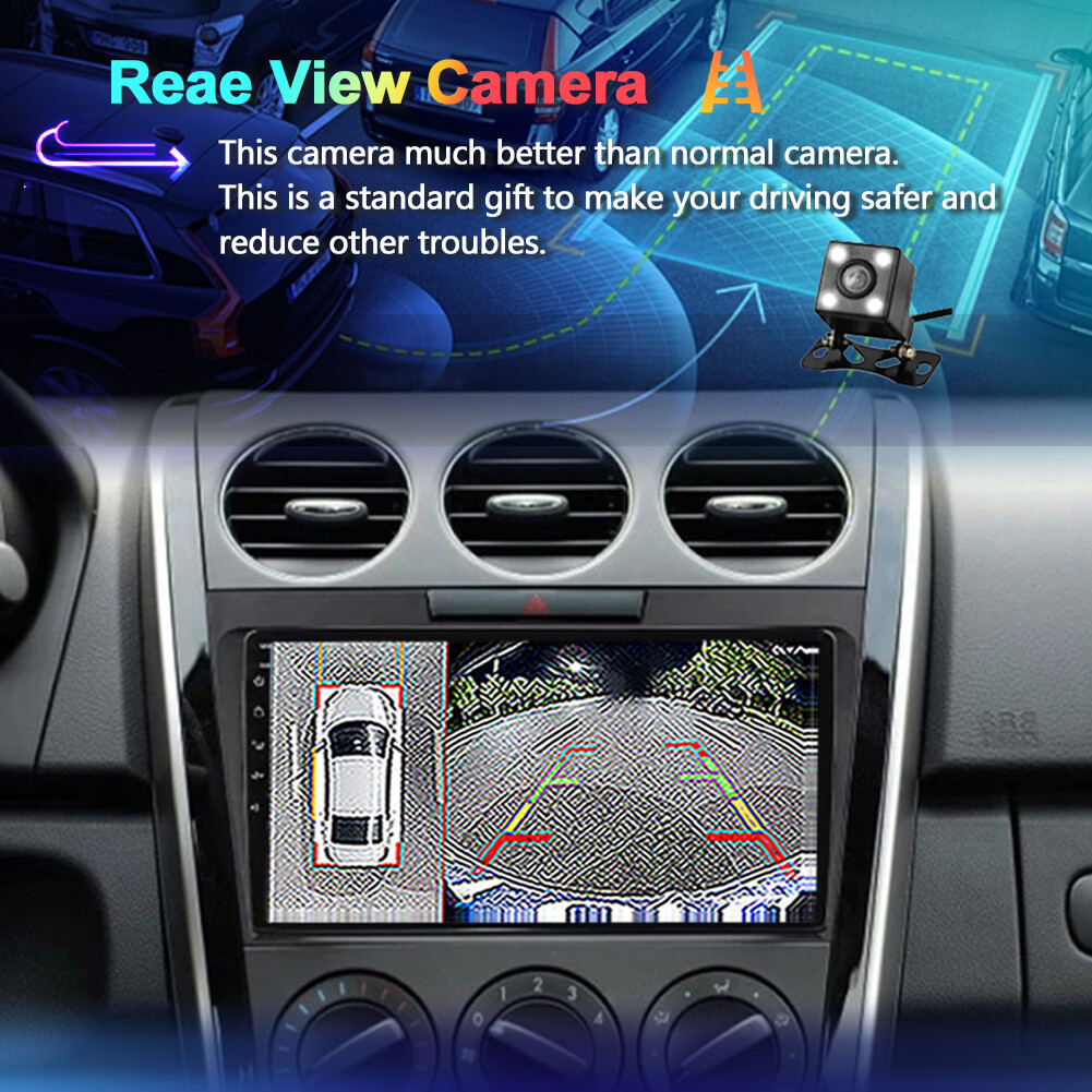 6+128GB For Mazda CX-7 2007-2014 Android 14 Car Stereo Radio GPS CarPlay DSP AHD