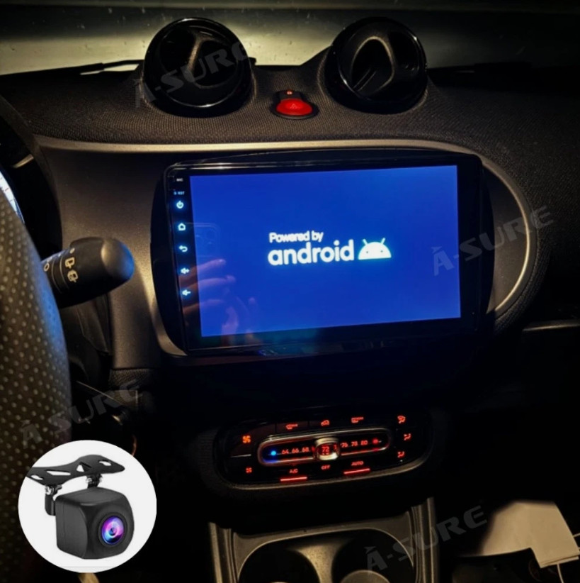 For Benz Smart Forfour Fortwo 453 4+64GB Carplay Car Radio Android 15 WIFI CAM