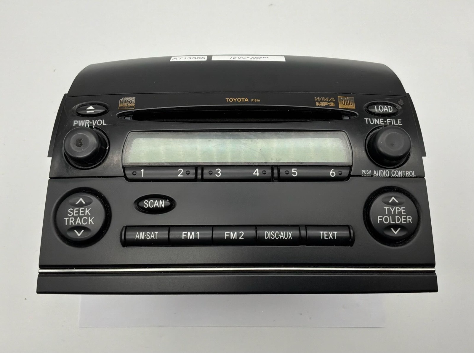 OEM 04-10 Toyota Sienna LE AM FM Radio Receiver CD WMA MP3 Single Disc Player