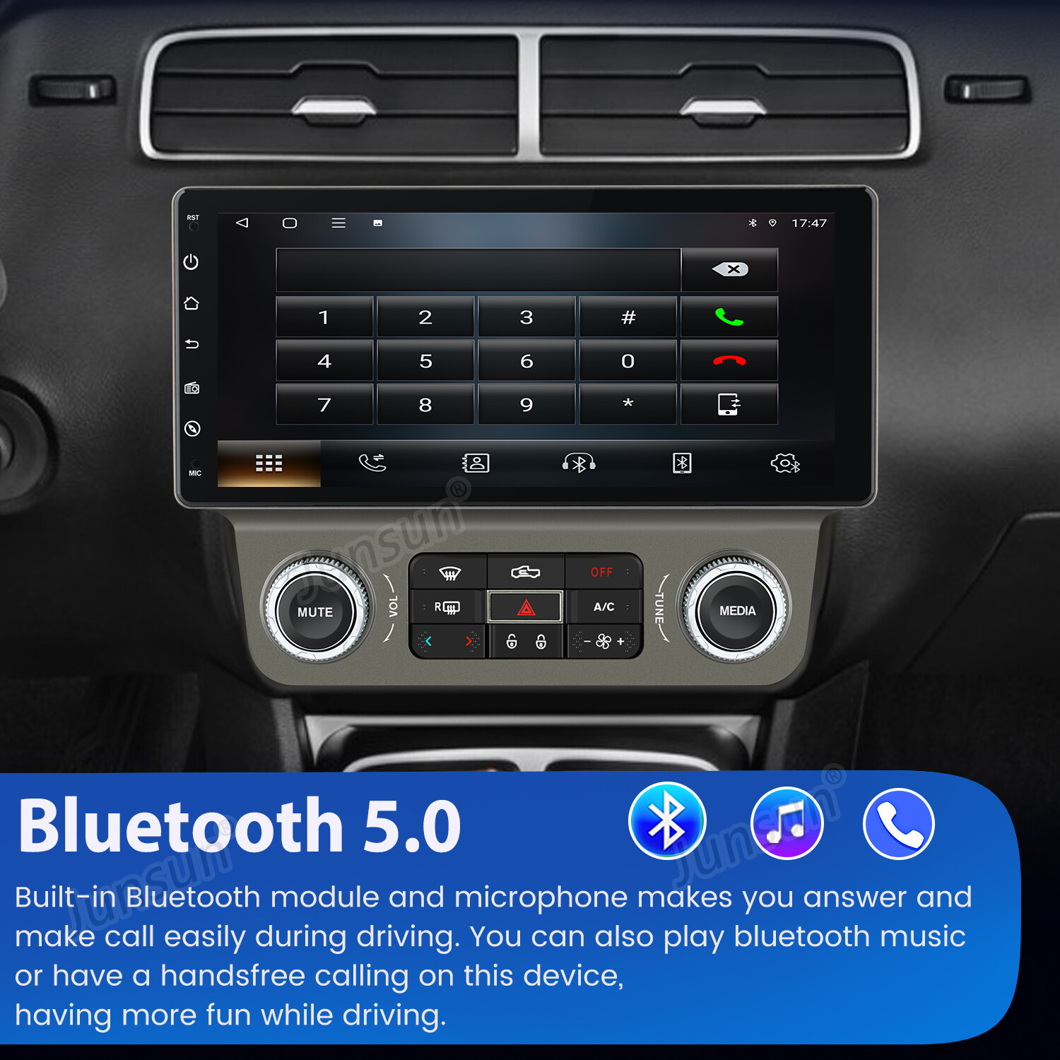4+64G Android13 Car Stereo Radio GPS Navi 4G WIFI For Chevrolet Camaro 2010-2015