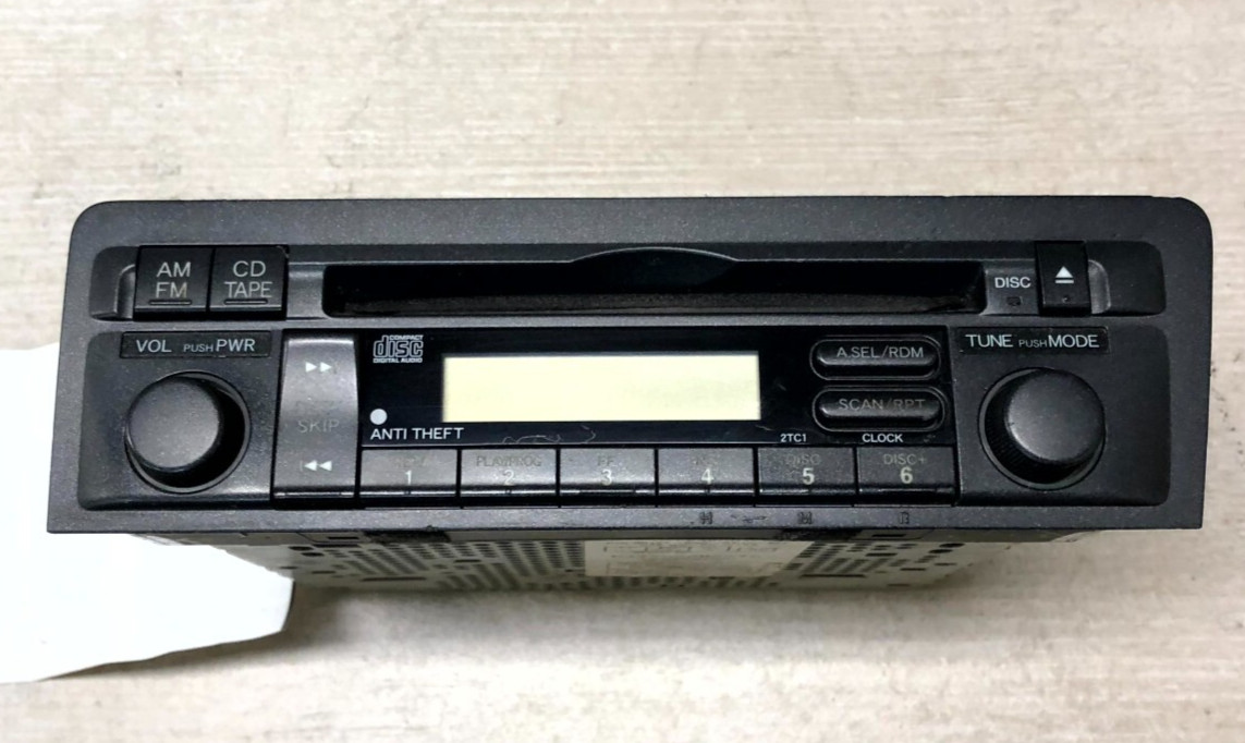 Genuine OEM Honda AM/FM Radio CD Player Silver Black Fits to 2003 Honda Civic