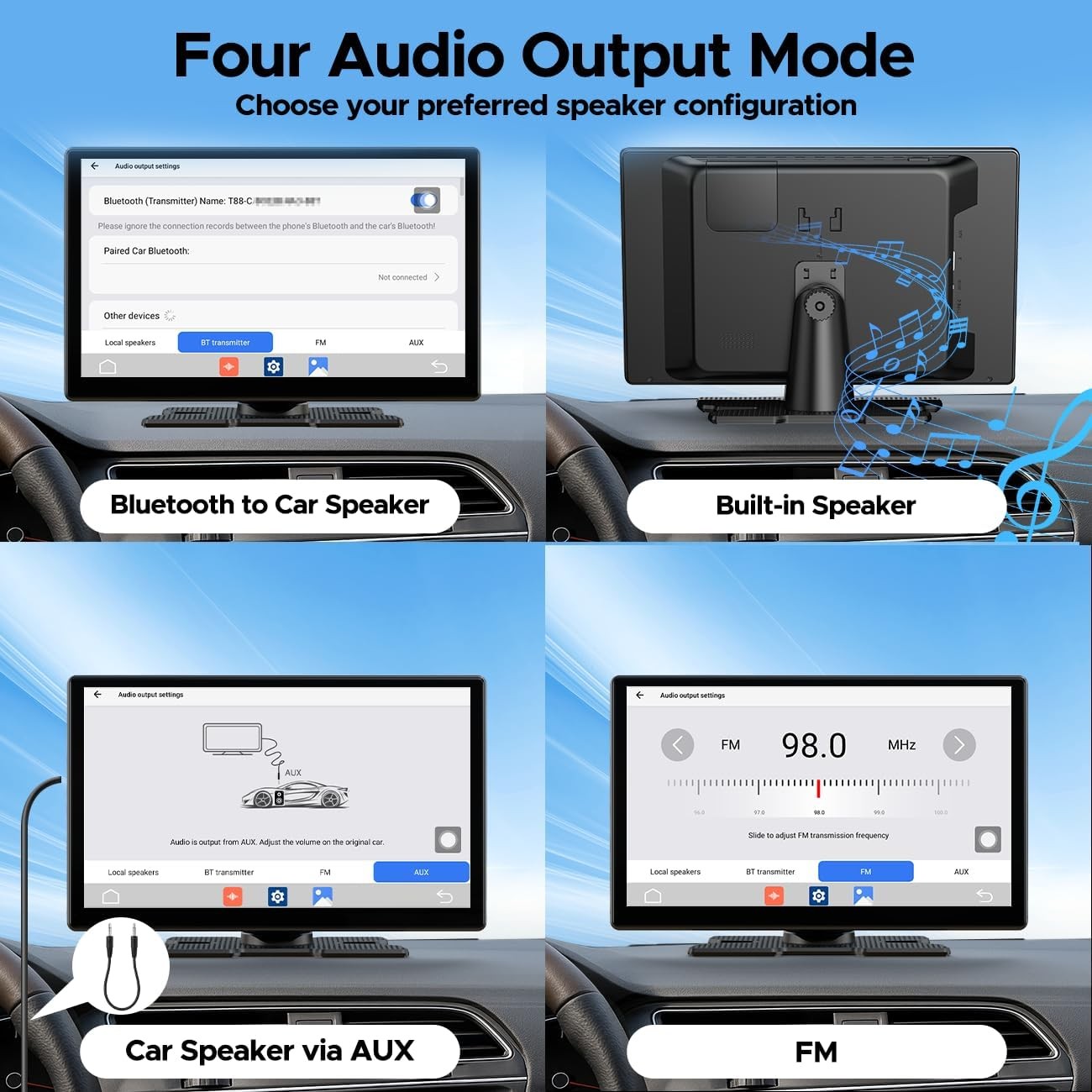 3-in-1 9’Carplay Screen Wireless AI Video BOX with Net-Flix YouTube Touchscreen