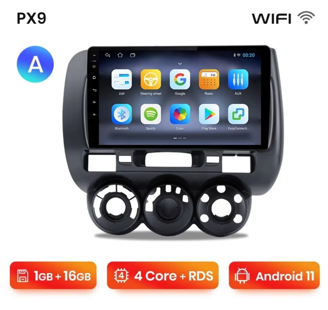 2 DIN RADIO FOR HONDA FIT JAZZ TOUCHSCREEN BLUETOOTH USB WI-FI GPS