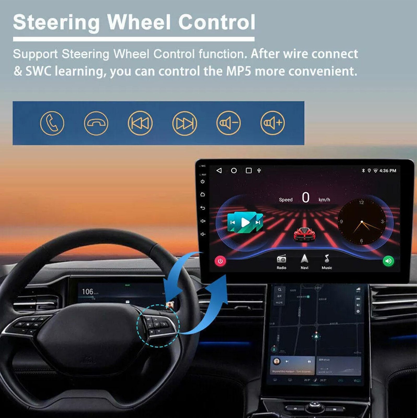 10” Android 13 Carplay For Chevrolet Impala 2006-2013 Radio Head Units Player