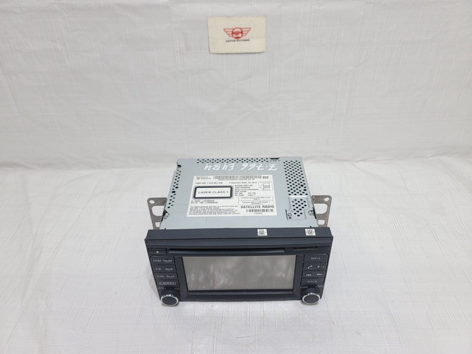 2015-2018 Chevrolet City Express Radio Receiver Information Display Screen Unit