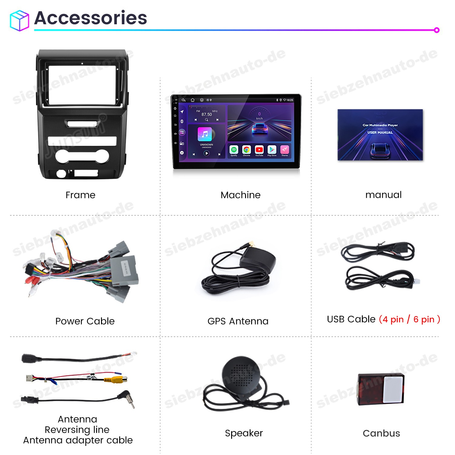 For Ford F-150 F150 2009-2012 Android15 2+64GB Carplay Car Stereo Radio GPS Navi
