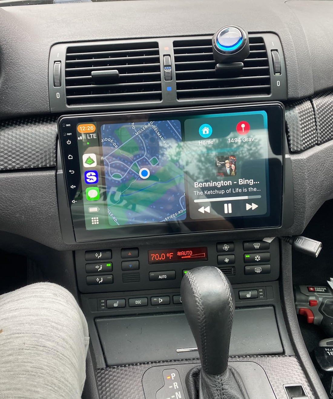 4+64G CarPlay Car Stereo Radio GPS Navi Head Unit For BMW 3-Series E46 1999-2005