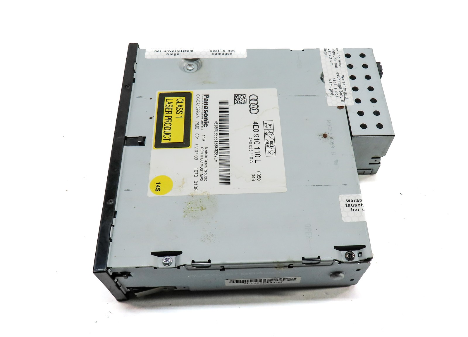 2007-2011 AUDI Q7 (4L) RADIO STEREO 6 DISC CD CHANGER PLAYER READER DRIVE