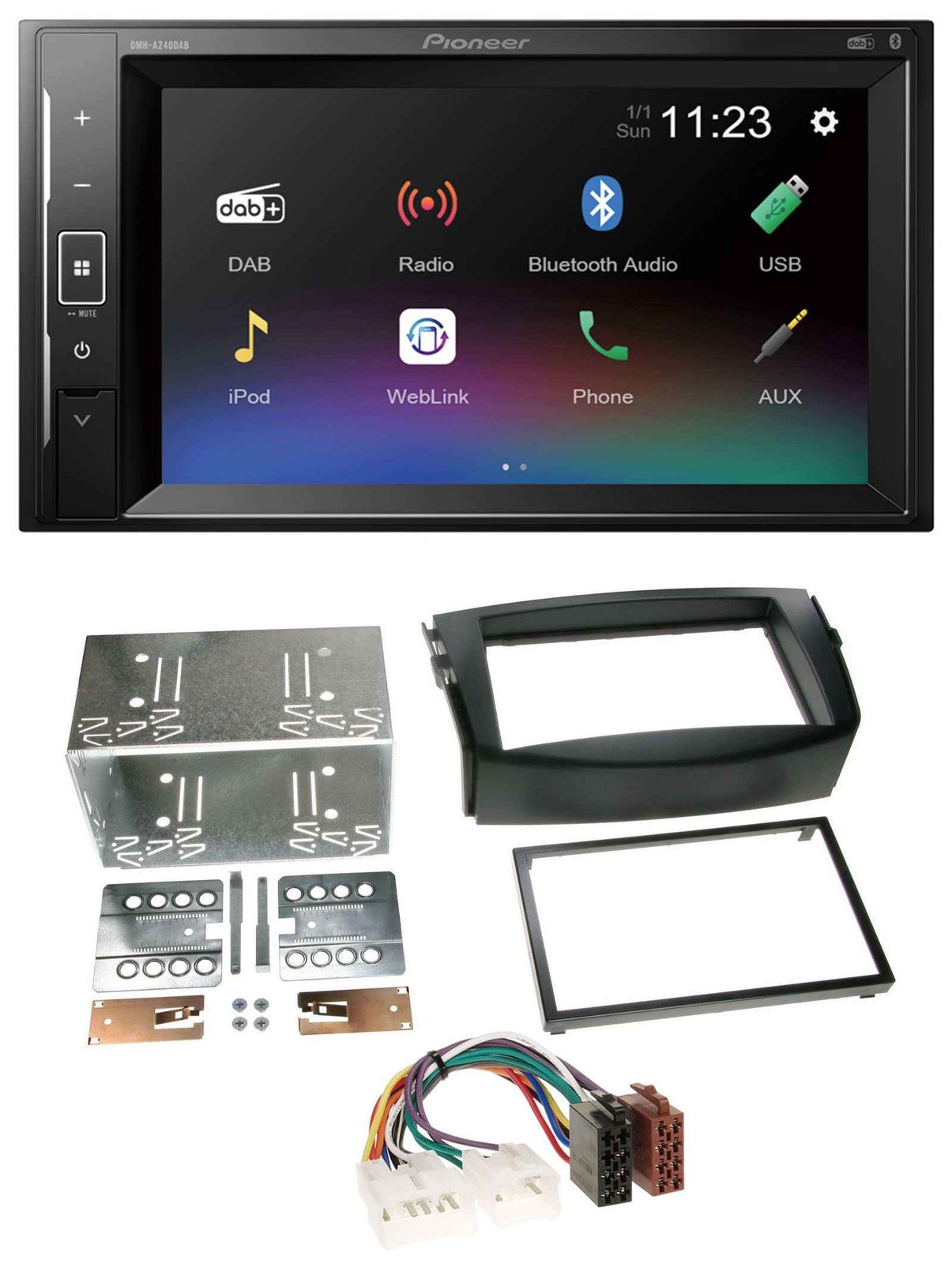 Pioneer DAB MP3 2DIN Bluetooth USB Car Stereo for Toyota RAV 4 (2006-2013)