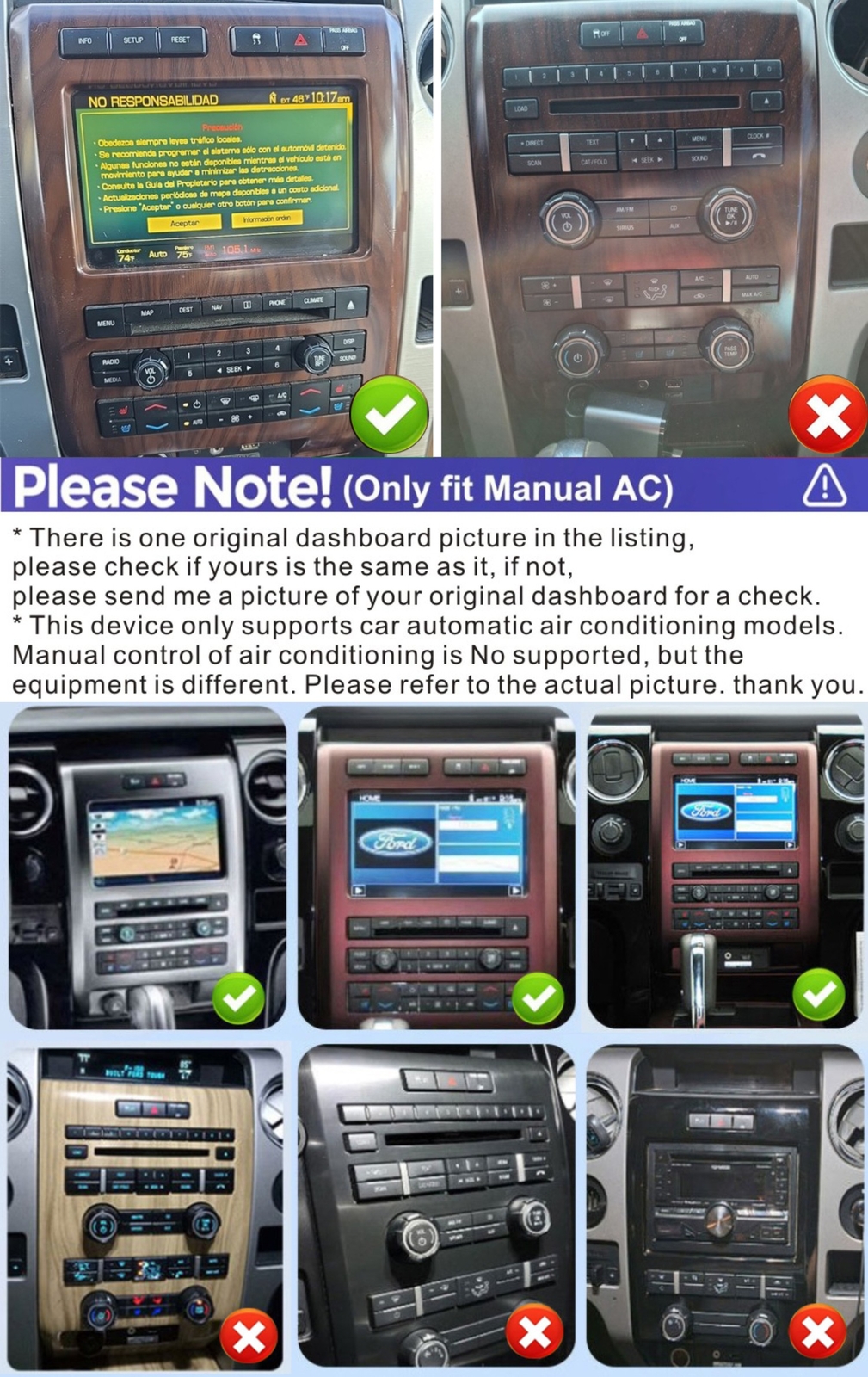 Apple Carplay For Ford Tesla style F150 2009-2012 Stereo Navi GPS 12.1 Car Radio