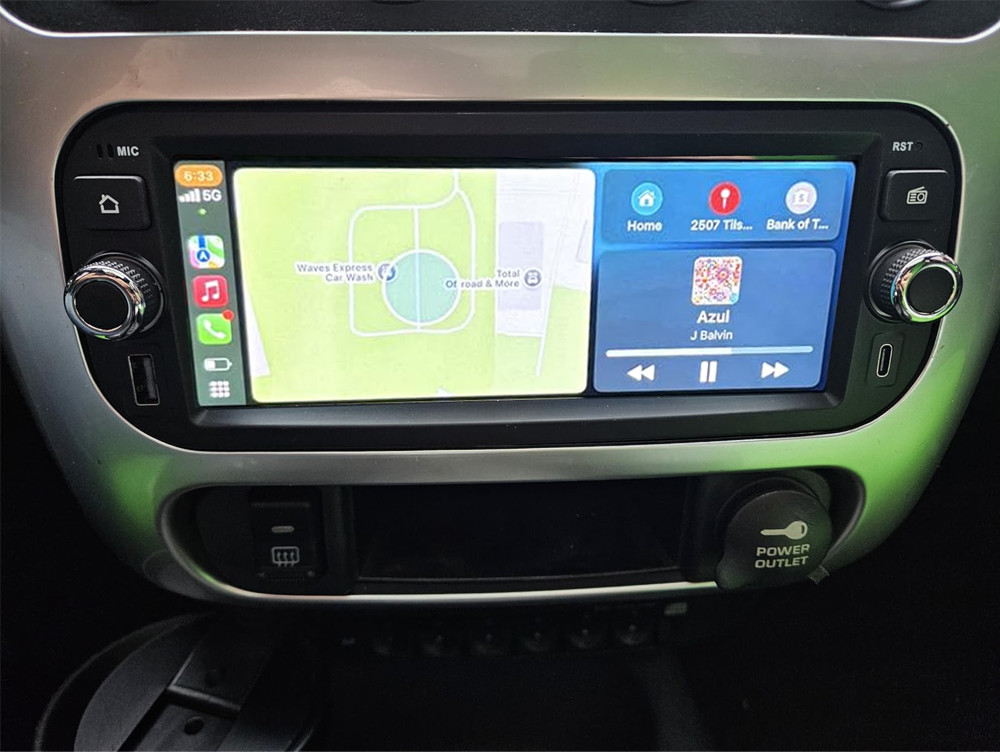 6.8″Android15 Carplay 64GB Car Stereo Radio GPS Navi For 2003-2006 Jeep Wrangler