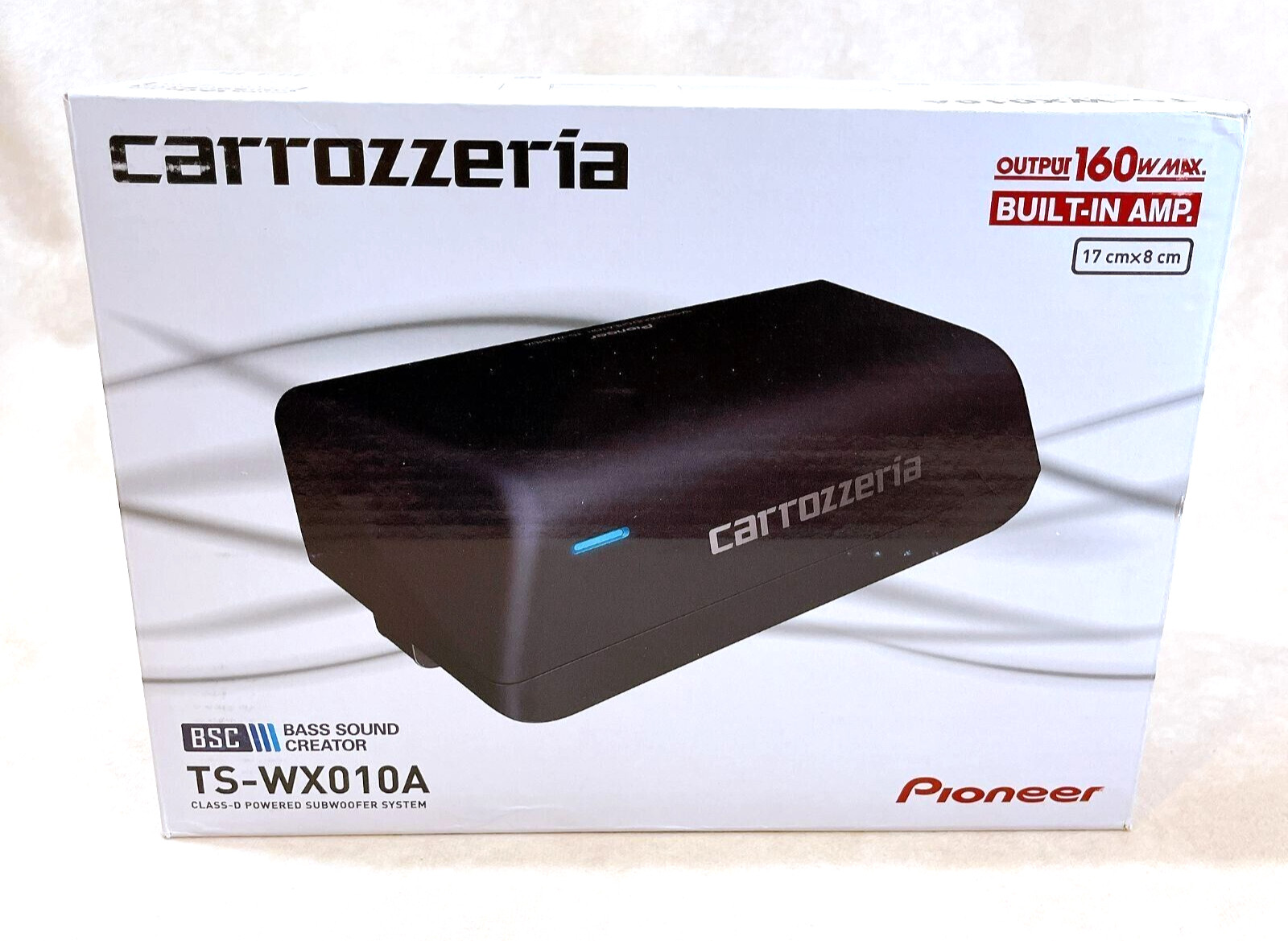 Pioneer Speaker Carrozzeria TS-WX010A 17cm x 8cm Powered Subwoofer 160W 1.51kg