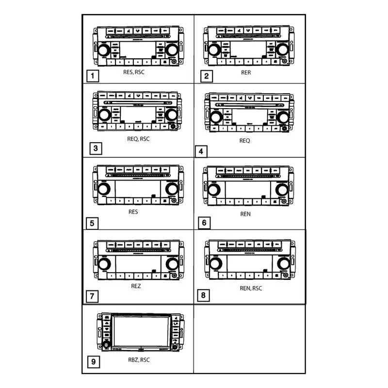 Jeep 68252826AC Radio Control Unit