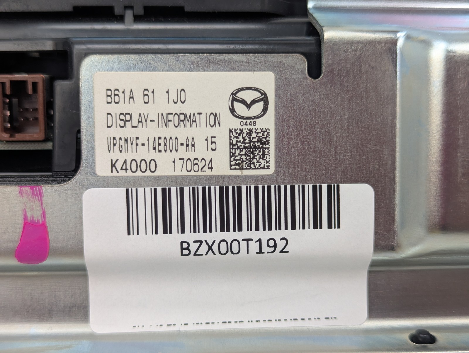 2017 2018 Mazda 3 Audio Radio Information Display Touch Screen B61A611J0 OEM