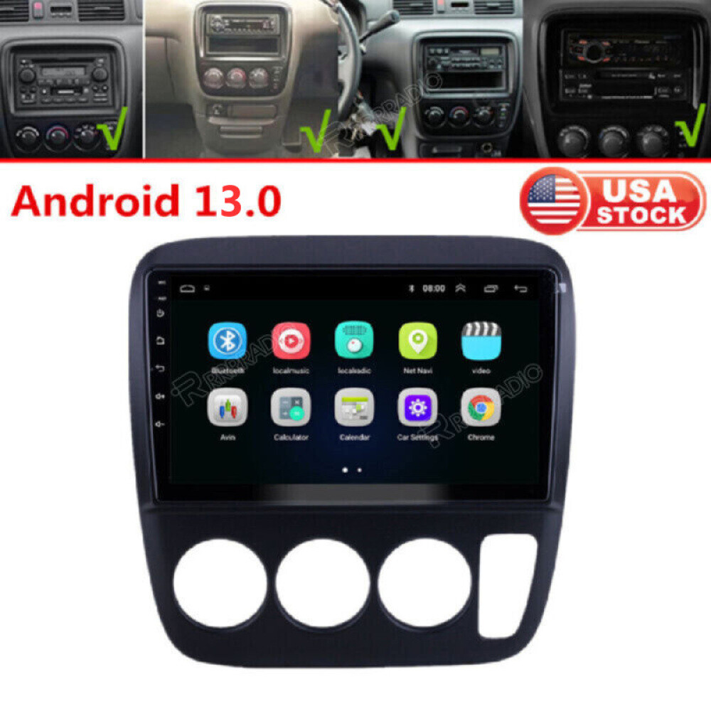 9″ Android 13.0 Car Stereo Radio GPS Player Wifi FM For Honda CRV CR-V 1995-2001