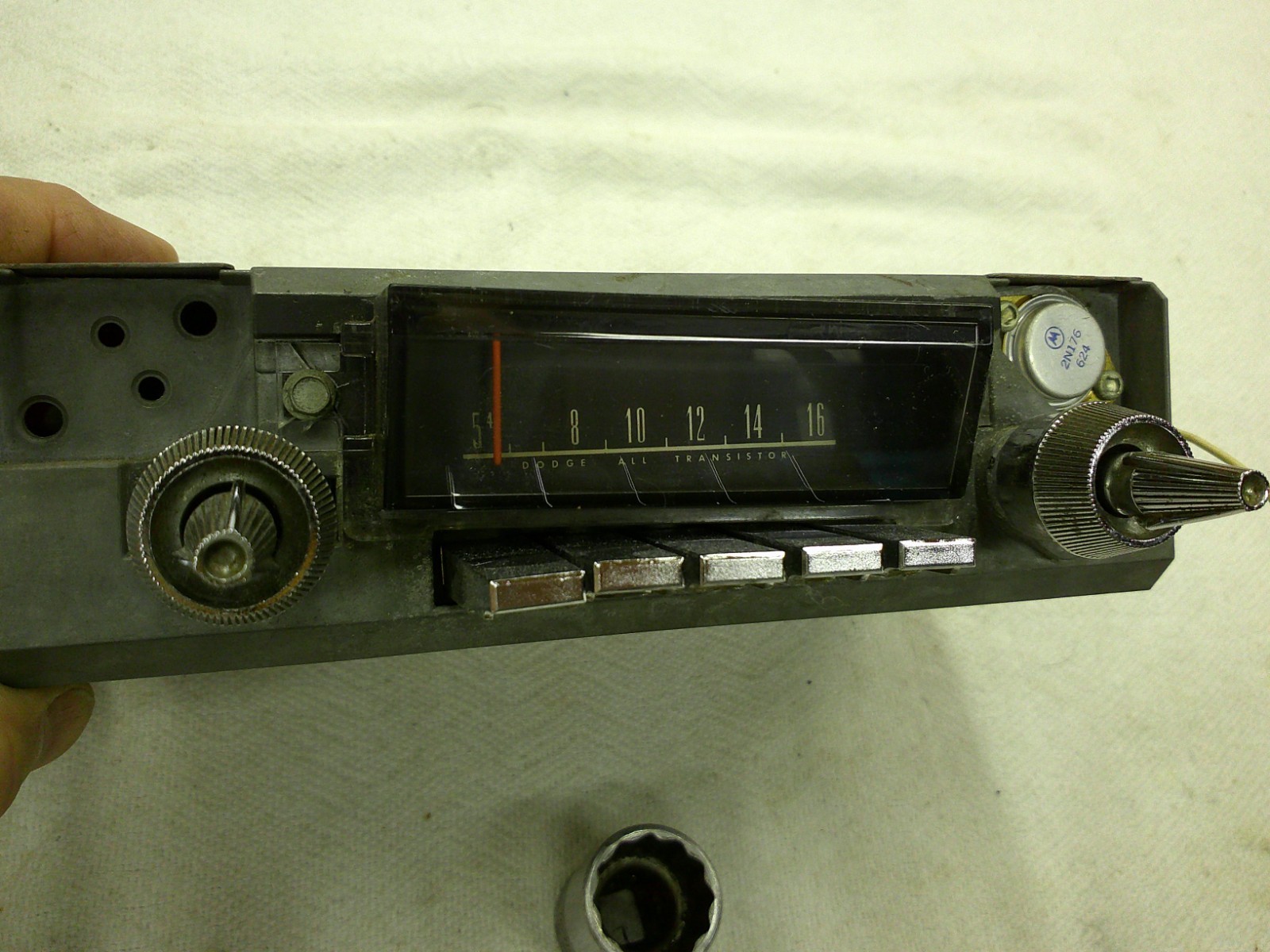 1966-1967 Dodge Charger OEM Mopar 233 Radio Stereo Head Unit AM WITH KNOBS