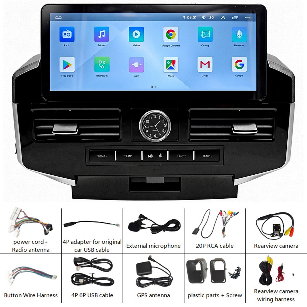 4+64G For 2007-2022 Toyota FJ Cruiser Android 15 Carplay Stereo Radio GPS 8 Core