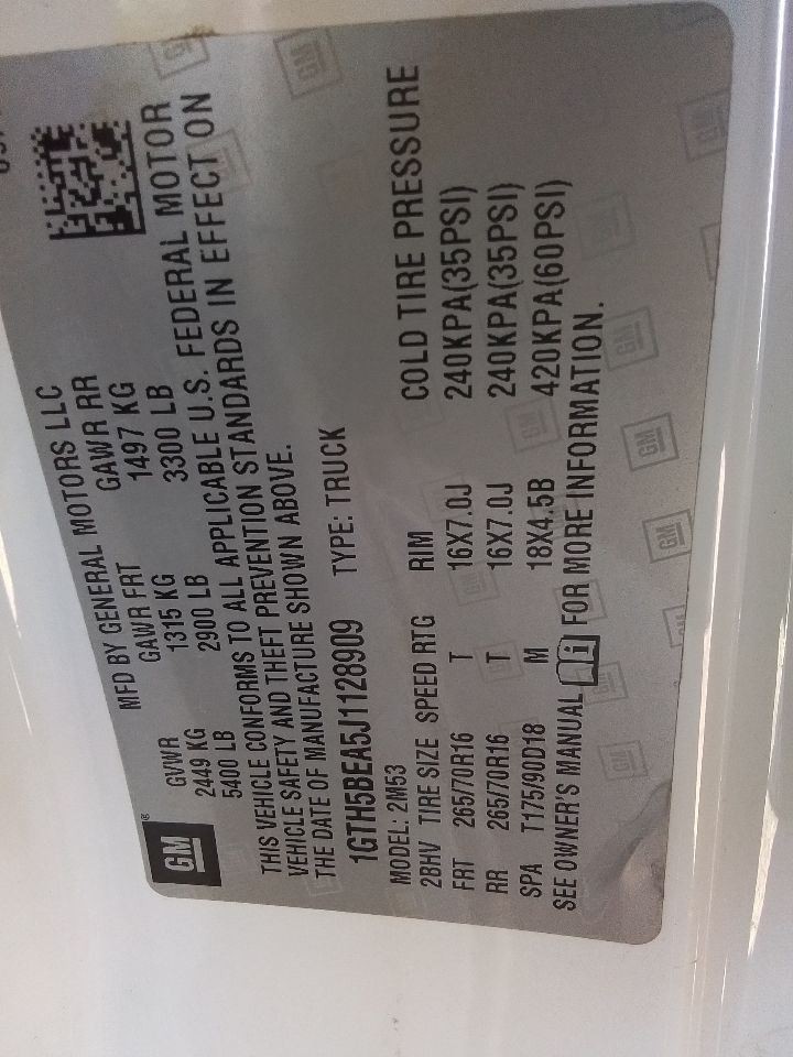 2018-2019 GMC Sierra Radio Receiver ID 42554558 or 42554623