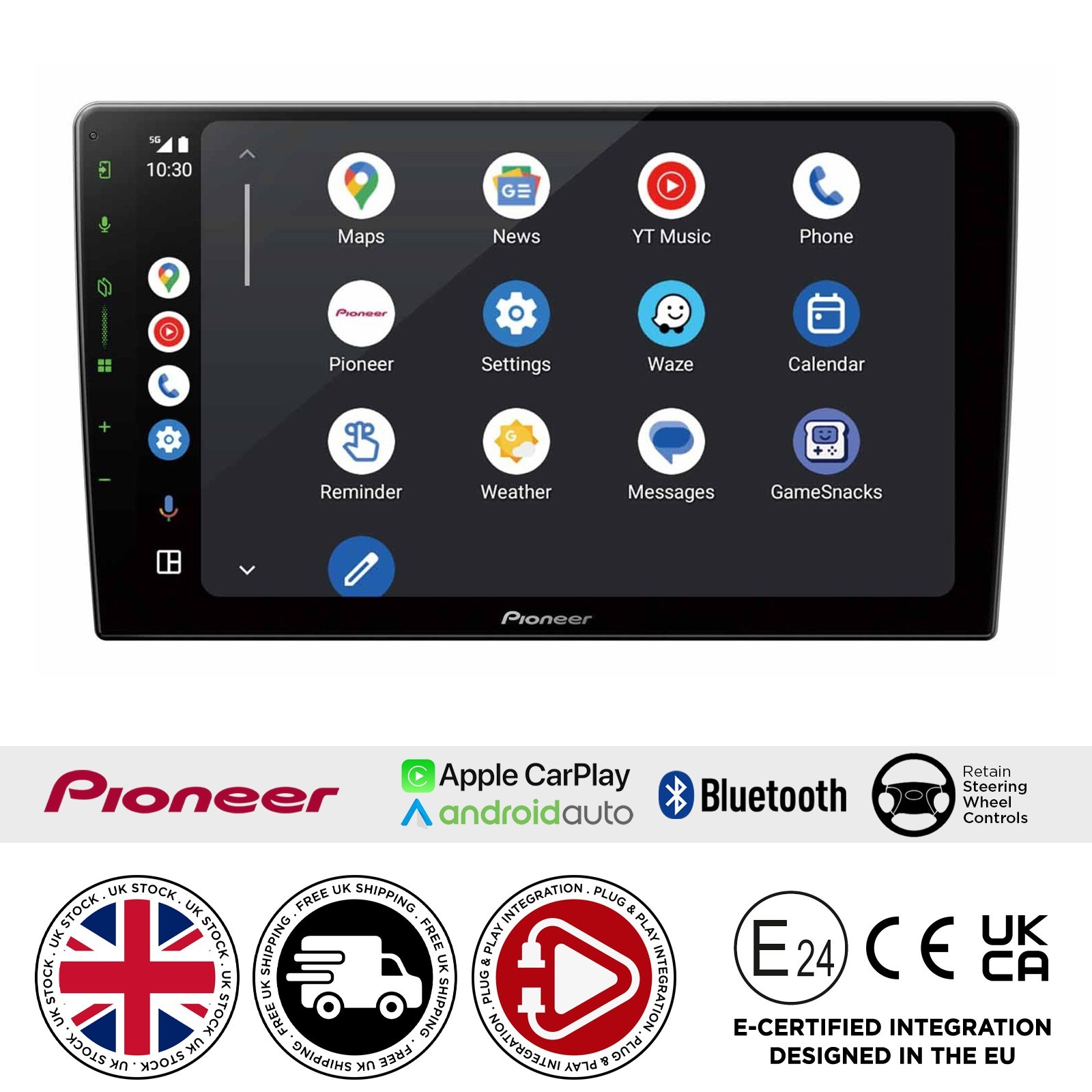9″ Android Car Stereo for Honda Civic 2012 CarPlay Android – Pioneer FK9HD3