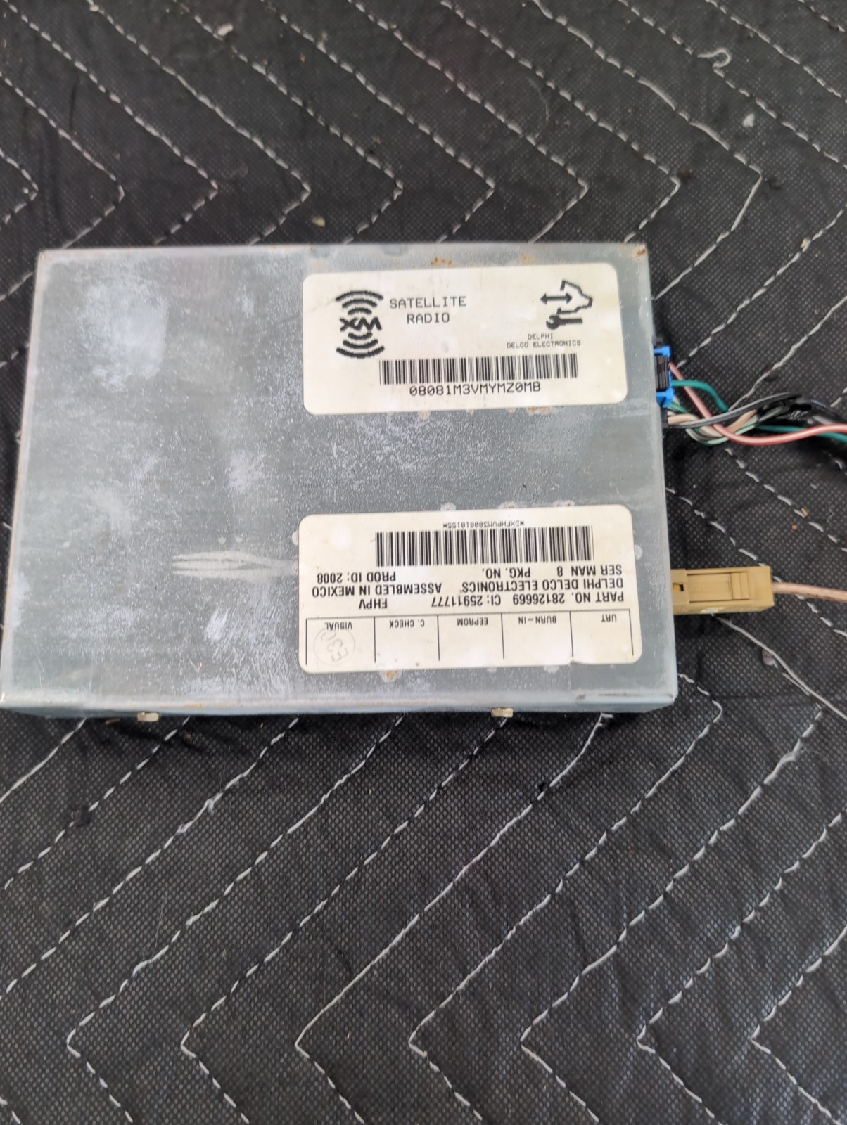 2008 GMC Acadia XM Satellite Radio Module 2812669
