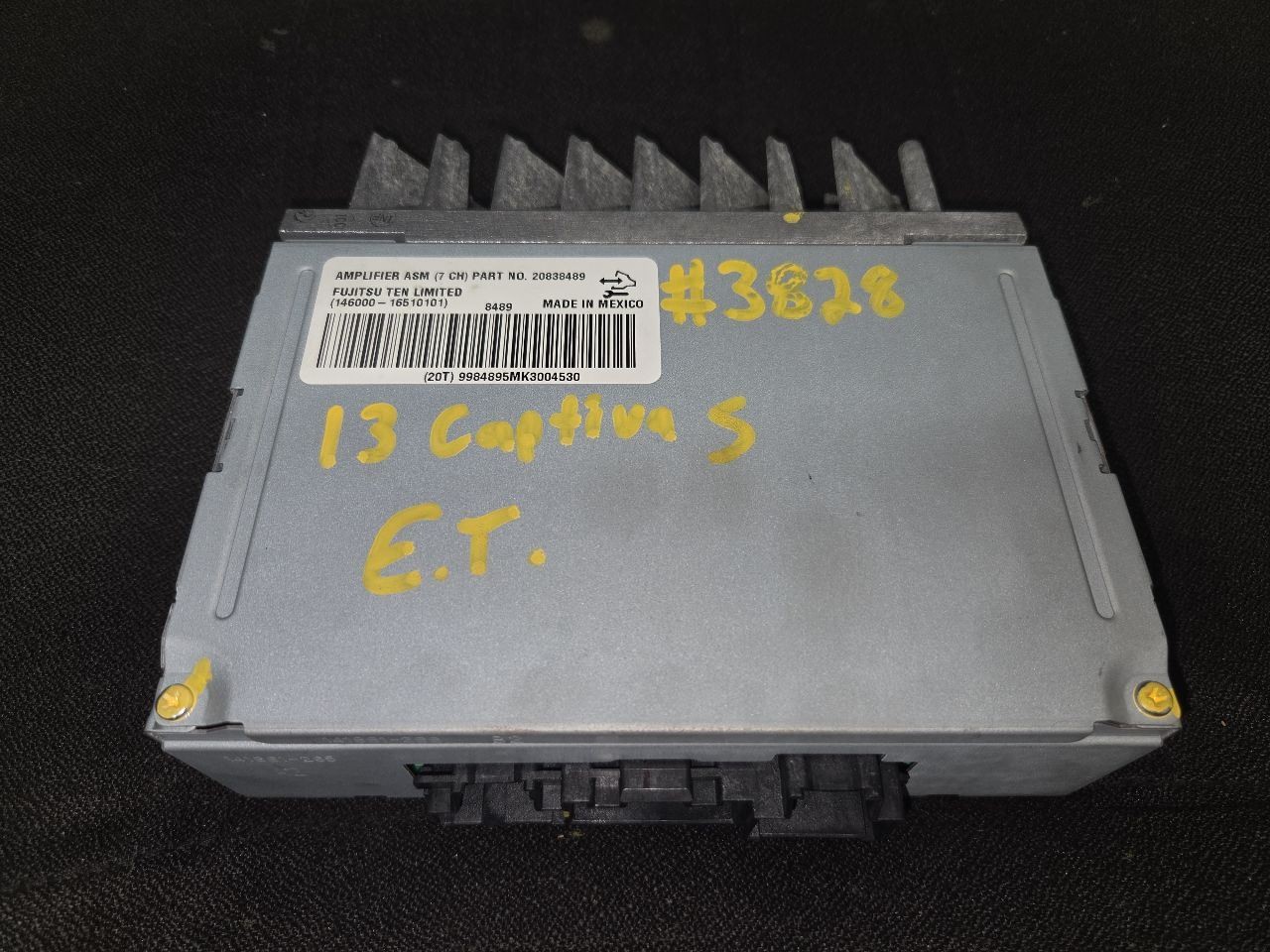 Audio Equipment Radio Amplifier Fits 12-15 CAPTIVA SPORT ID 20838489
