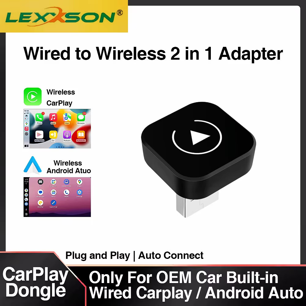 USB Auto Wireless CarPlay Adapter For Apple Android Wireless Dongle Plug ＆ Play