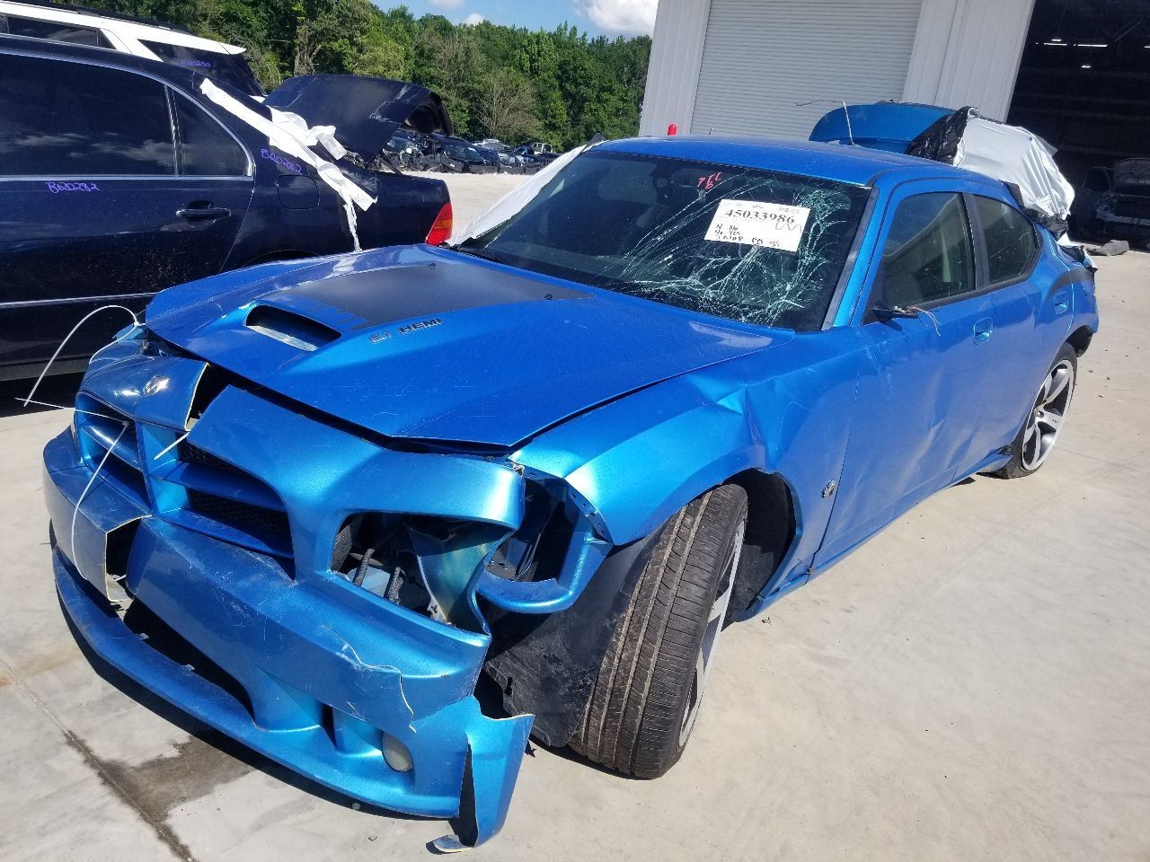 08 DODGE CHARGER SUPER BEE RADIO AUDIO RECEIVER AND DISPLAY ID RER ON FACE PLATE