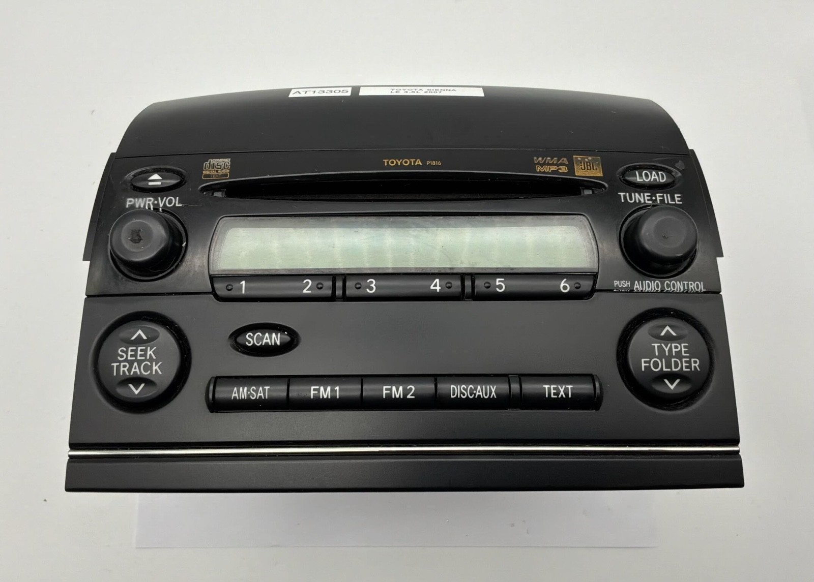 OEM 04-10 Toyota Sienna LE AM FM Radio Receiver CD WMA MP3 Single Disc Player