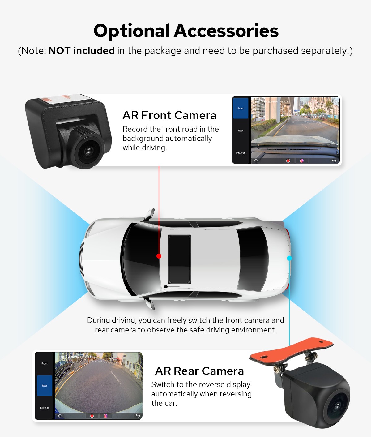 15.1″ Rotating Screen 2DIN Android 13 8Core 12+256GB Car Stereo GPS Radio 4G LTE