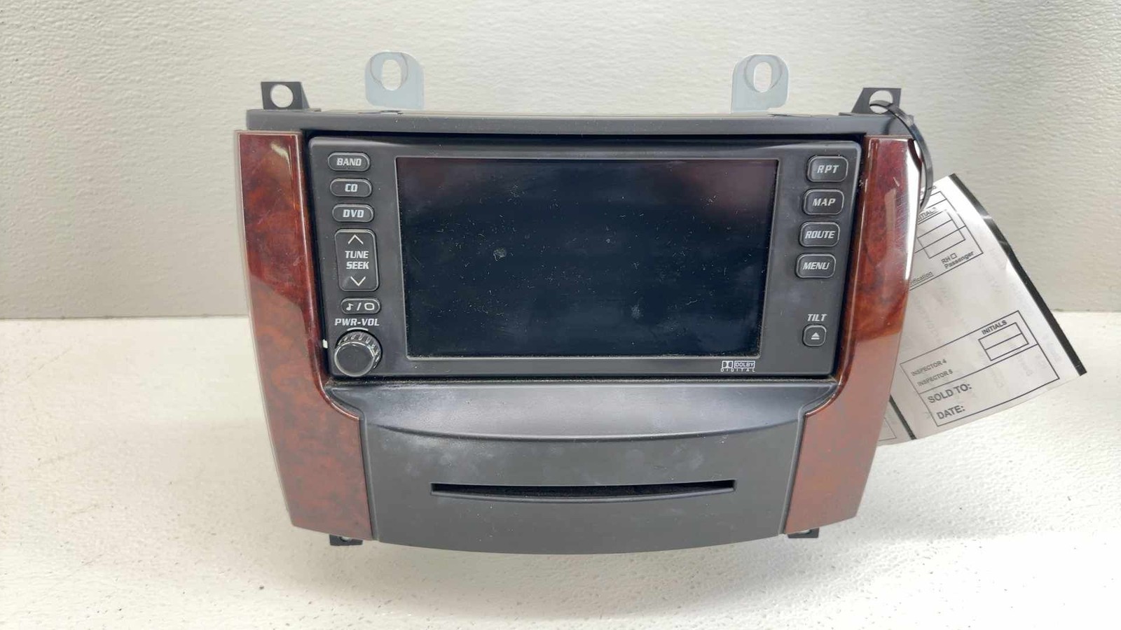 04-06 Cadillac SRX Radio AM-FM-NAV-6CD Opt U2V ID 15295140 *May Need Programming
