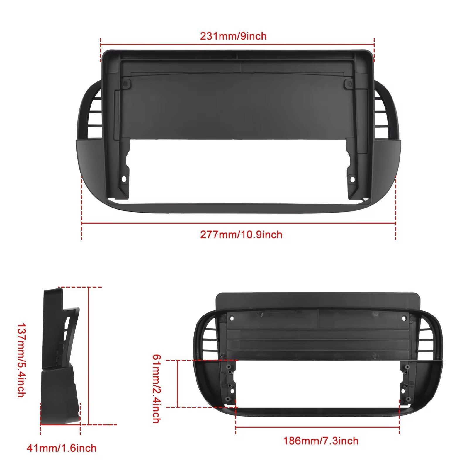 9” Android 15 Carplay Car Stereo For Fiat 500 2007-15 GPS Navi BT RDS USB 4+64GB