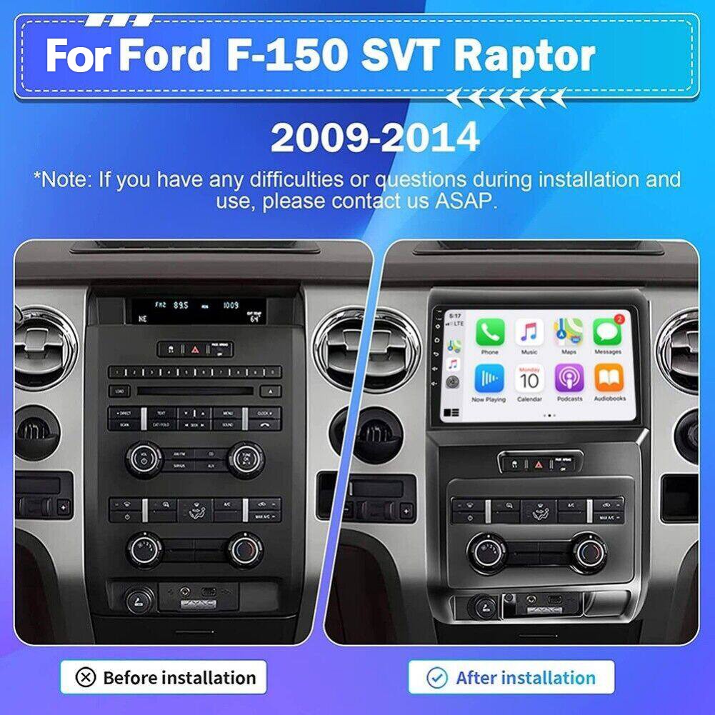 2+64G Android 15 For Ford F150 2009-2014 Carplay Car Stereo Radio Navi GPS WIFI