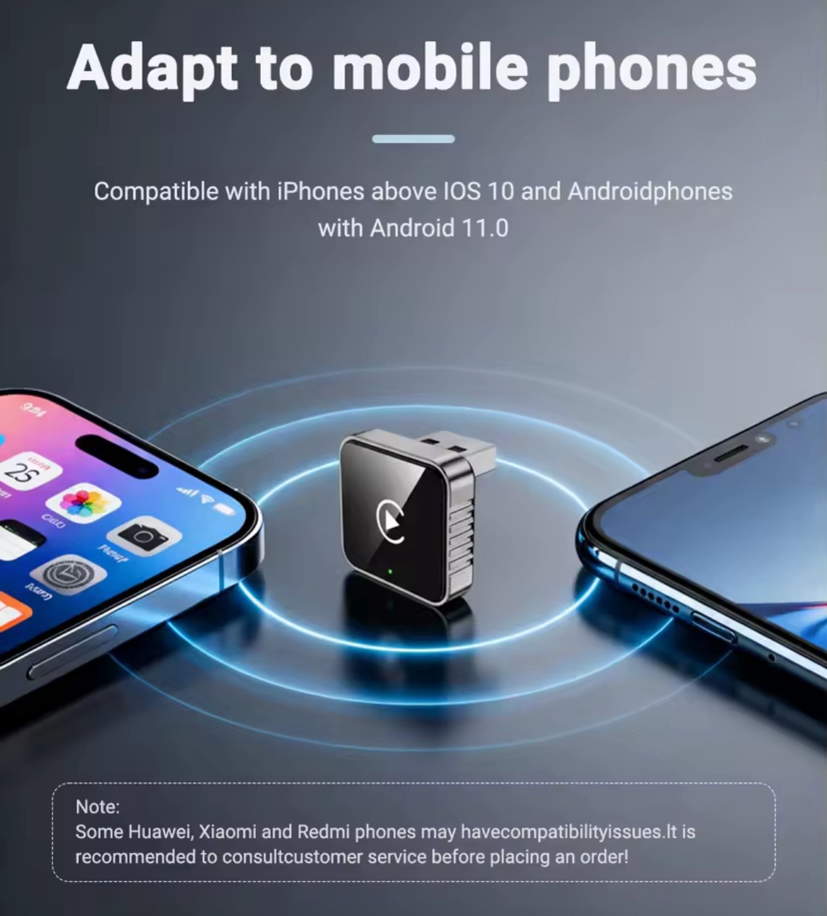 2025 USB Wireless CarPlay Adapter For iPhone Apple Wireless Dongle Plug ＆ Play